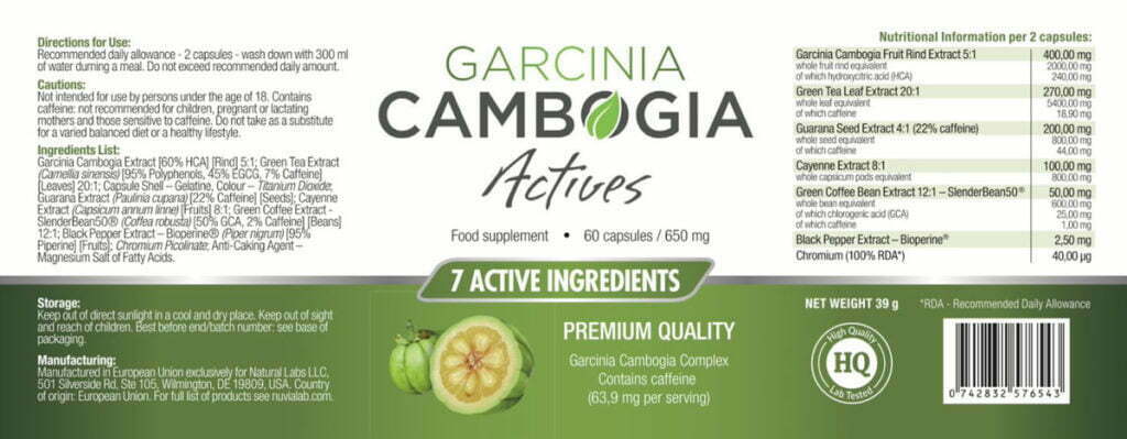 Garcinia Cambogia Actives