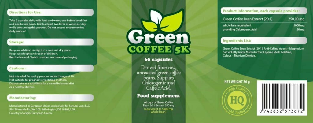 Green Coffee 5K 60 capsules