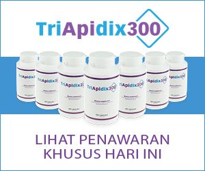 TriApidix300 – tirosin, guarana dan herbal untuk menurunkan berat badan
